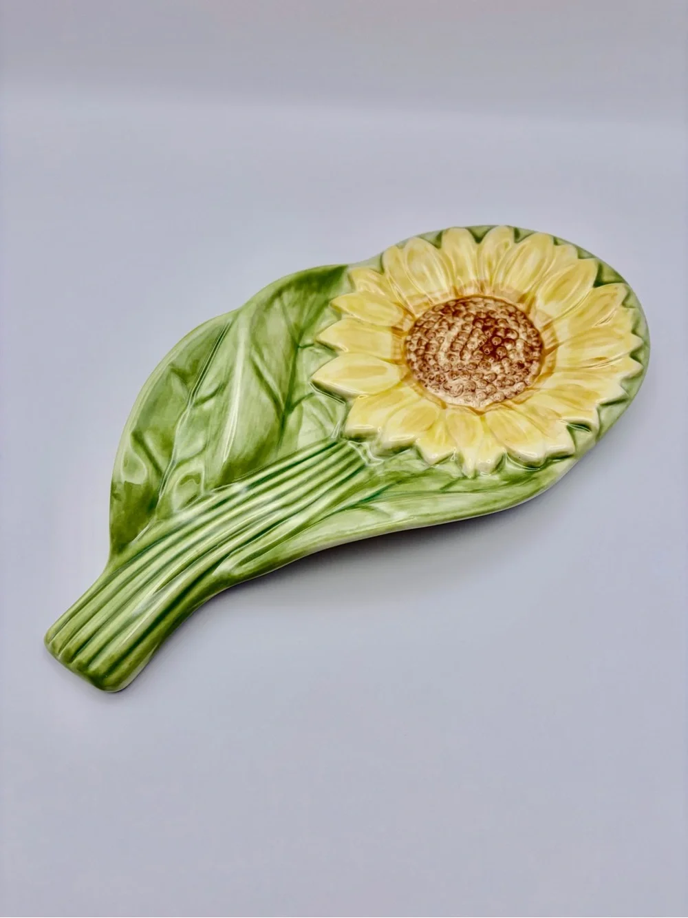Pfaltzgraff, Retired, “The Secret Of Pistoulet”, Ceramic Sunflower Spoon Rest